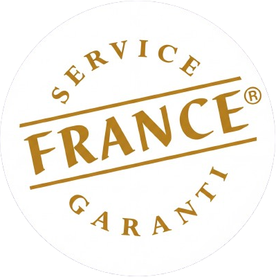 Logo officiel Service France Garantie en doré